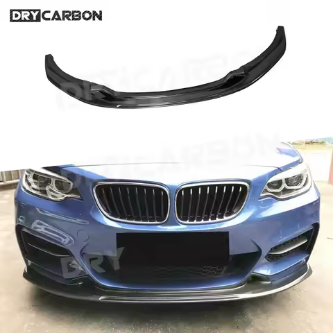 Carbon Fiber Front Lip Chin Spoiler Apron for BMW 2 Series F22 220i 228i 235i M235i M Tech 2014-2017