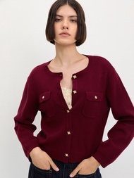 [Pomelo] เสื้อคาร์ดิแกนแต่งกระเป๋าหน้า / Cardigan with Pockets