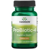 Swanson Probiotic-4 3 Billion Cfu 60 Veg Capsules