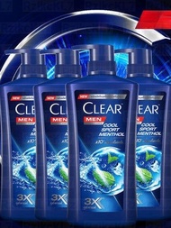 (4 ขวด) แชมพูเคลียร์ Clear 390ML  หัวปั้ม  แชมพูสระผม แชมพูขจัดรังแค สูตร  คูลเมนสปอร์ต 390 มล.