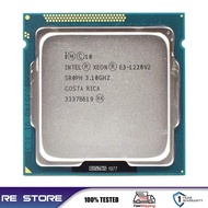 ใช้ Intel E3 Xeon 1220 V2โปรเซสเซอร์3.1GHz 8MB 4 Core 1333MHz SR0PH LGA 1155 CPU CPD