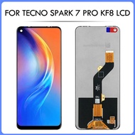 XD 6.6 "จอ LCD แบบดั้งเดิมสำหรับ KF8จอแอลซีดีสำหรับ Tecno Spark 7 Pro จอแสดงผล LCD ชุดประกอบดิจิไทเซ