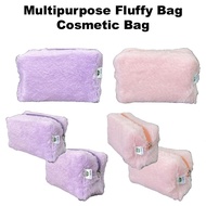 Multipurpose Fluffy Bag / Fluffy Cosmetic Bag / Travel Organizer Portable Bag