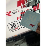 30th ANNIVERSARY TYPE RSTICKER