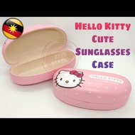 Hello Kitty cute big sunglasses glasses eyewear casing case kotak besar cermin mata kanak-kanak