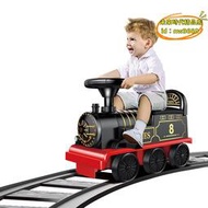 【優選】越誠可坐人小火車電動軌道車兒童嬰兒學步玩具溜娃神器3歲