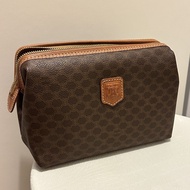 中古Celine vintage macadam pouch shoulder bag 斜孭袋 手提包 化妝包 雲朵包