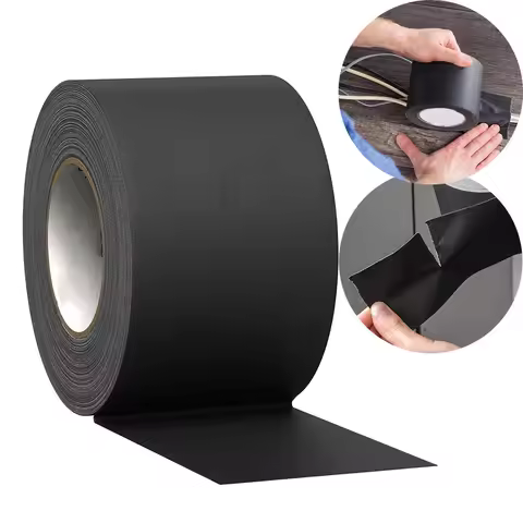 White/Black Gaffers Tape Residue-Free Matte Gaffer Tape Non-Reflective Easy Tear Floor Tape for Elec