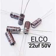 (1 Piece) ELCO CAPACITOR 22UF 50V ELCO CAPACITOR 22UF 50V ELCO CAPACITOR 50V 22UF ELCO 22UF 50VOLT