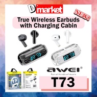 Awei T73 True Wireless Earbuds with Charging Case V5.3 Bluetooth Earbud Earphone Wireless Earbuds