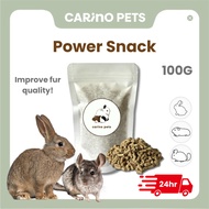 [24HR SHIP] CARINO PETS POWER SNACK 100G Rabbits Skin & Coat Supplement Angora Dwarf Rabbit Hair Fur