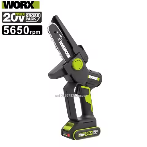 Worx WD331 20v 5650rpm 10m/s Cordless Chain Saw Brushless Motor Automatic Oil Pump Wood Cutting Univ