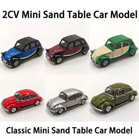Herpa 1/87 Scale 2CV/Classic Sand Table Plastic Car Model Toys Gifts Collection Adult Souvenir Decor