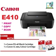 Canon PIXMA E410 All in One Printer ( 2 INK - Black + Color Inks )
