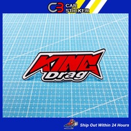 King Drag Sticker Motor Sticker / M251