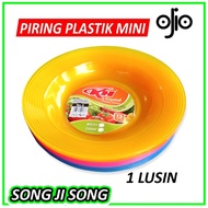 New Piring Kecil 1 Lusin Lambar Tatakan Gelas / Piring Kue Piring Lepe