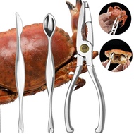 3Pcs Seafood Tools Crab Crackers Nut Cracker Forks Set Opener Shellfish Lobster