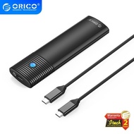 Ssd m2 Enclosure orico Nvme ngff sata up 4tb usb3.2 type-c 10Gbps aluminum pwdm2-g2 - Casing externa