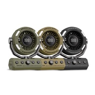 ADAMOUTDOOR 無線DC充電式照明擺頭循環扇 (3色可選)