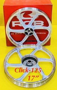 ล้อแม็ก Click-125 ขอบ 17” สีขาวปัด : Racing Boy