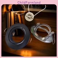 [ChildFarmland] 1 Set Round Fixture Adjustable Downlight Led Holders Cutout For Bulb Holder Recessed