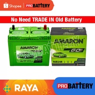 AMARON GO NS60 | 46B24R | 46B24RS (MF) - 45AH - Car Battery - Saga BLM FLX Satria Wira Iriz Avanza V