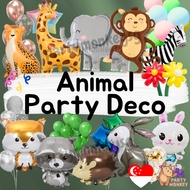 [SG Seller] Animal Balloon Set Party Decoration Monkey Giraffe Farmyard Balloons Arch Birthday Celeb