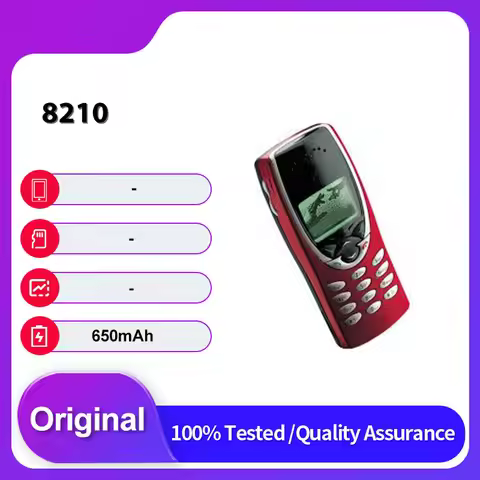Original Unlocked 8210 2G GSM 900/1800 Mobile Phone Russian Arabic Keyboard Made in Finland