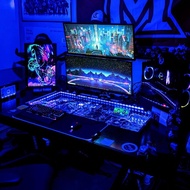 PC SETUP Gaming Setup APP remote 5050 RGB lights IP67 /work spaces/clean setups/clean minimalism/des