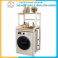 Kệ máy giặt 2 tầng cửa trước KMG03N thương hiệu 9House kệ để đồ trên máy giặt loại khung thép dày dặ