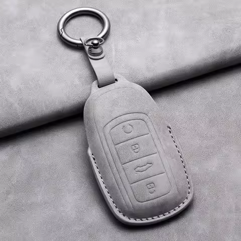For Chery Jaecoo 7 J7 J8 phev 2025 2024 2023 Leather Car Key Cover Case Shell Protector Bag Keychain