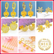 50 styles gold earring clip for women / emas earrings 916 original / Anting perempuan / Women's Fashion earrings korean / Piercing earings / Pearl earings / Tassel earrings/subang emas 916 / 耳环
