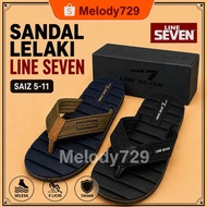 [MELODY729] 75002 06 LINE SEVEN Men Sandal L7 /  Sandal Lelaki LINE SEVEN 100% Original / Selipar Le