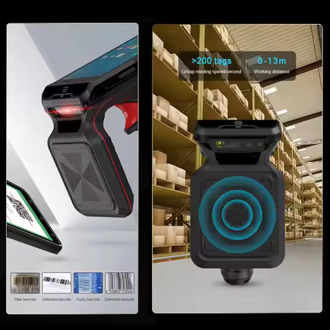 5.5-inch Rugged Android PDA 2D Barcode Scanner UHF Rfid 4G WiFi 4GB+64GB Mobile Handheld UHF RFID Re