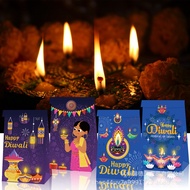 [Ready Stock] 2SET=24PCS Diwali in India Festival of Lights Deepavali Party Candy Gift Kraft Paper B