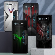 ASUS Rog6 Phone Case Trendy Rog6pro Armor Drop-Resistant ASUS Rog Game Mobile Phone 6 Silicone Protective Case
