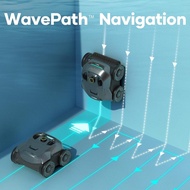 AIPER Cordless Robotic Pool Cleaner, WavePath Navigation, Wall-Climbing, Quad-Motor