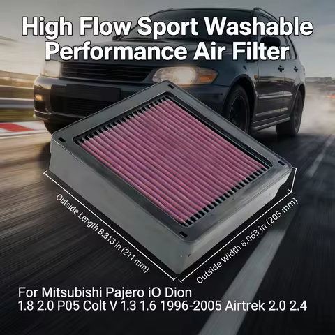 For Mitsubishi Pajero iO Dion 1.8 2.0 P05 Colt V 1.3 1.6 1996-2005 Airtrek 2.0 2.4 High Flow Sport W