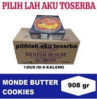 Biskuit Monde BUTTER COOKIES KALENG Besar 908 GR - ( HARGA 1 DUS )