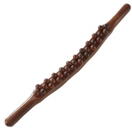Ready Stock Big Sale Sandalwood Bead Roller Massage Stick for Full Body Meridian Dredging and Back P