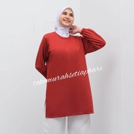 KAOS TUNIK WANITA /KAOS TUNIK WANITA POLOS/KAOS TUNIK KAUM MUSLIMAH BASIC