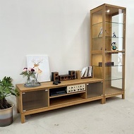 電視櫃 | 玻璃音響櫃 【MORE沐荋】| 實木家具 | 客製化