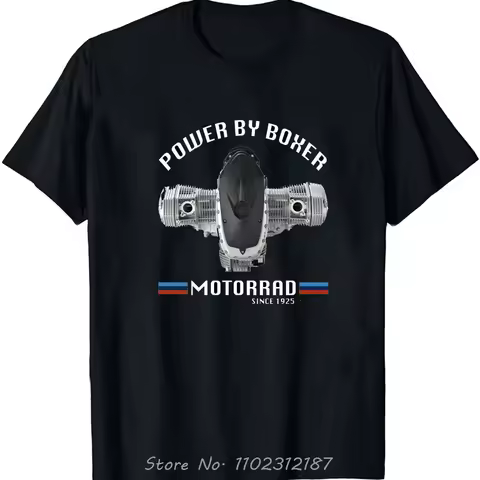 2026NEW Men Boxer Engine R1200gs 1200 Gs R Adventure R1200rt Rt R R1200r T-shirt Casual Cotton T Shi