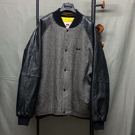 Nike Wool Leather Varsity Jacket 羊毛 皮革袖 寬版 復古 棒球外套 oversize 加拿大製