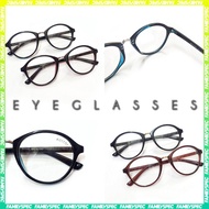 Clear Round Eyeglasses Spek Clear Bujur EG50