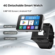 Detachable 4G Smart Watch 2.88 Inch TFT Android 11.0 6GB+128GB Nano SIM Dual Camera GPS WIFI Bluetoo