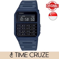 [Time Cruze] Casio CA-53 Vintage Digital Calculator Data Bank Blue Resin Men Watch CA-53WF-2BDF CA53