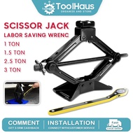 Fast Delivery⚡Car Jack Kit Scissor Jack For Car 2 Ton Tire Jack Tool Kit Universal Car Emergency Kit