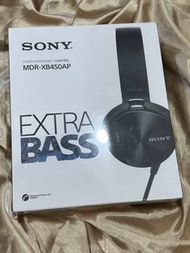 Sony耳機MDR-XB450AP Extra Bass 立體聲手提電話角耳筒（全新品）