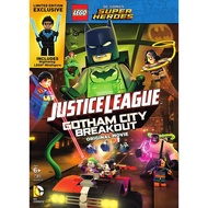 Lego Justice League Gotham City Breakout Original DVD Movie with Nightwing Minifigure